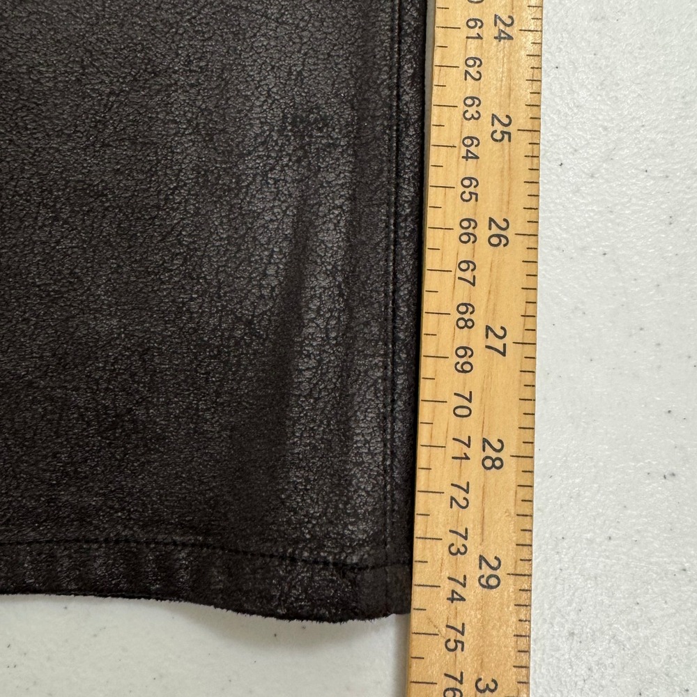 NYDJ Black Faux‎ Leather Textured Leggings Lift Tuck Technology Size 10 Slimming - Picture 2 of 8